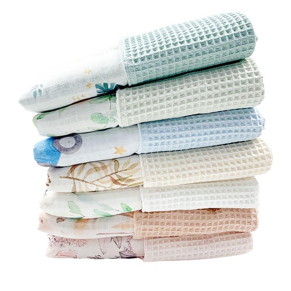 Cotton Waffle Baby Blanket - Babyblush